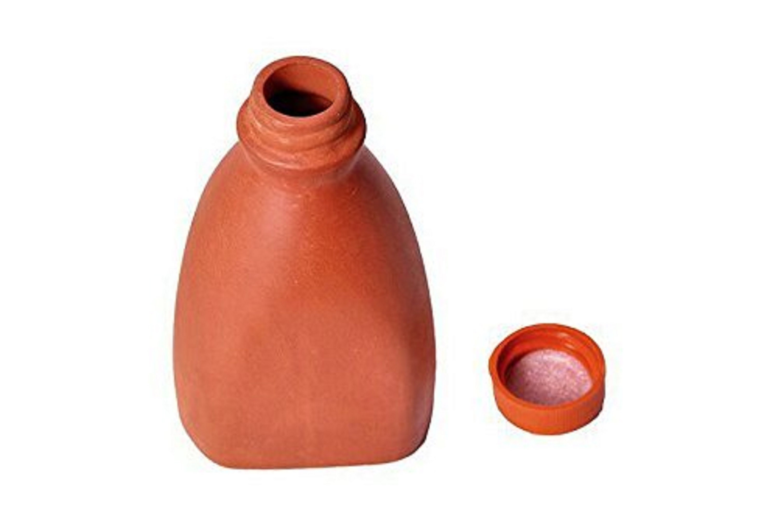 Natural Handmade Clay Water Bottle Natural Clay Water Bottle Etsy