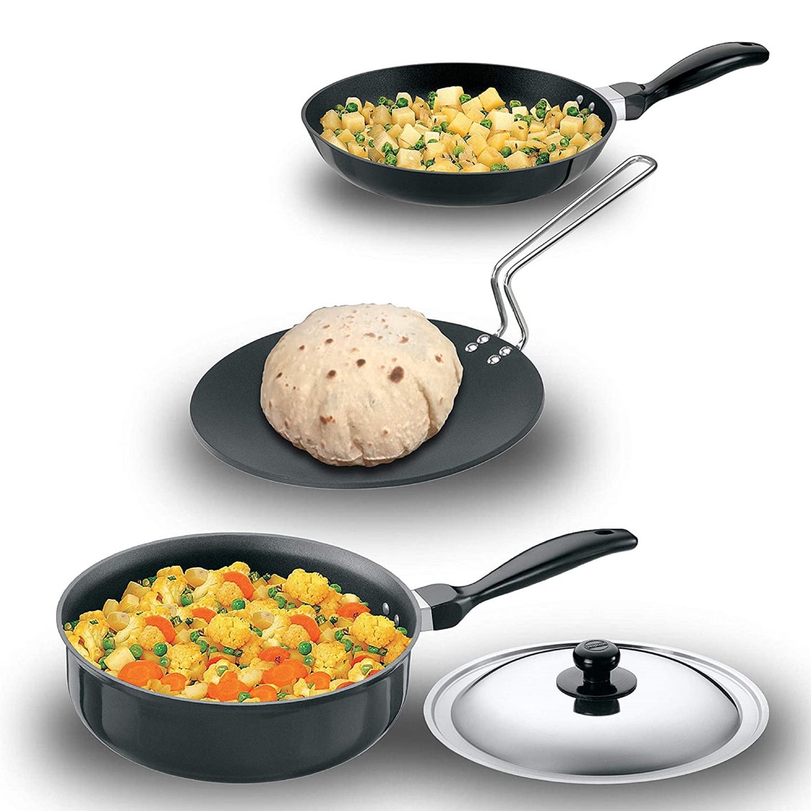 Hawkins Futura Nonstick Cookware Set 1 Flat Tava Frying Pan Etsy