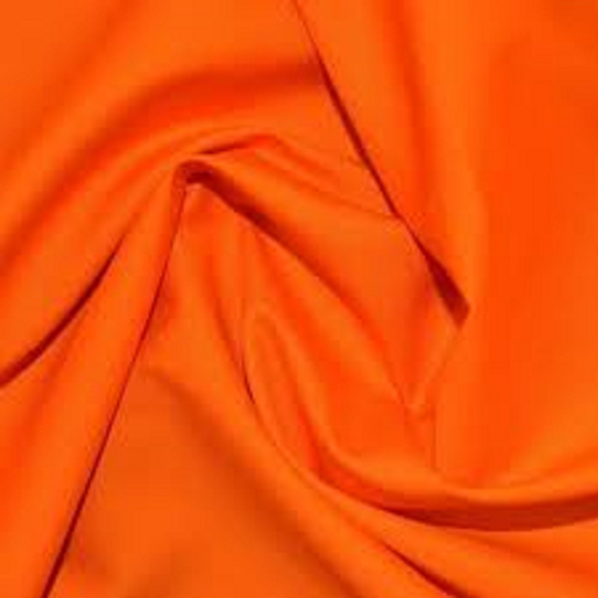 100 Pure Cotton Orange Fabric by the Yard black cotton Etsy