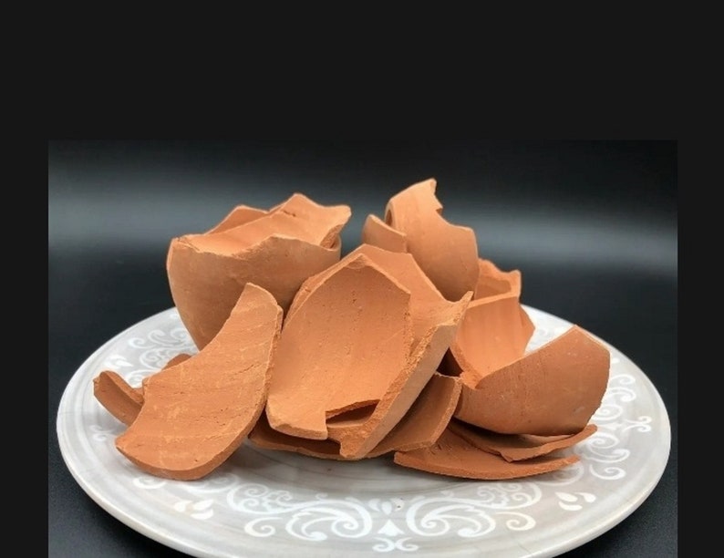 Natural Indian Clay Pot Chips Indian clay chips clay Etsy