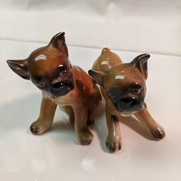 Boxer Puppy Salt and Pepper Shakers