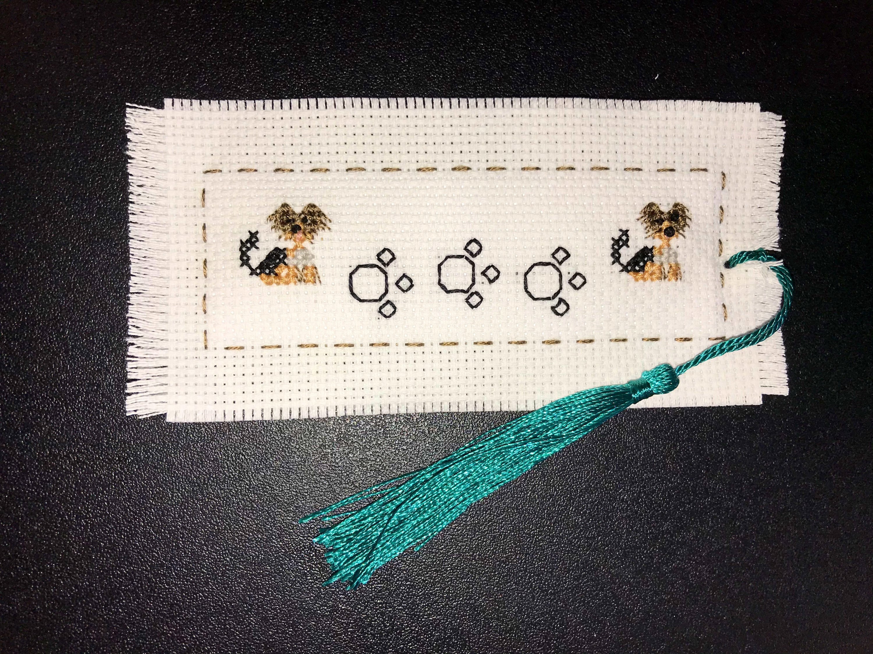 Handmade dog personalised bookmark Etsy