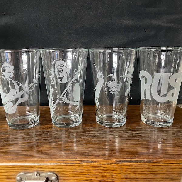 Set of 4 Rush Pint Glasses