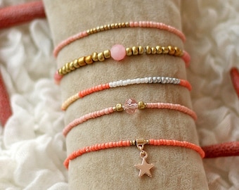 Apricot Pieces | Boho chic | Bracelet set |