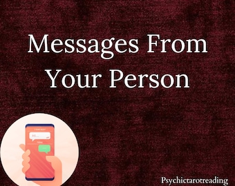Messages From Your Person Tarot Love Reading Channeled Messages SAME DAY read description| manifestation central