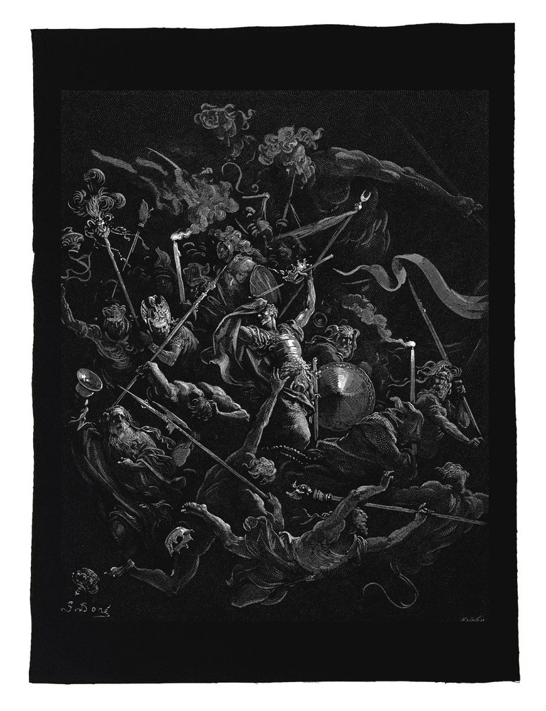 GUSTAVE DORE Back Patch Gustave Dore Illustration Engraving - Etsy