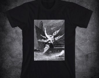 T-shirt GUSTAVE DORE - Alichino et Calcabrina, t-shirt Dante’s Inferno, Enfer, Démons, La Divine Comédie