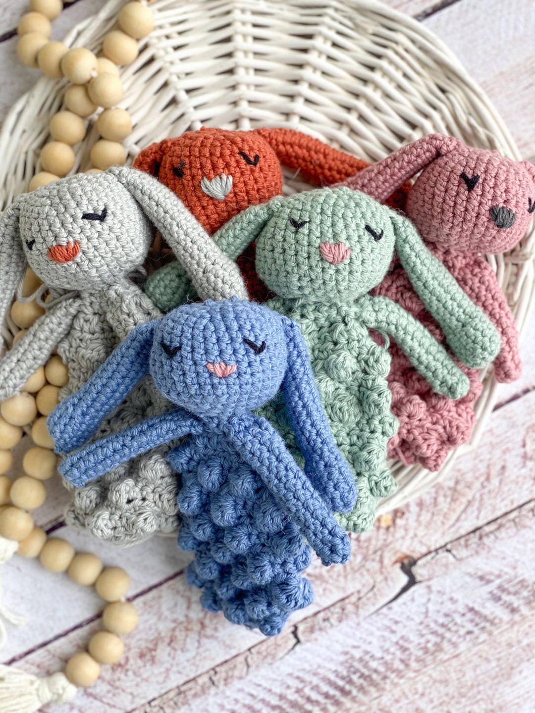 Mini Crochet Lovie, Rattle, Heirloom, Newborn, Baby Shower Gift - Etsy