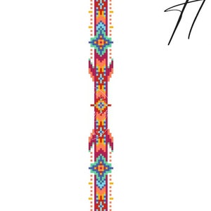 Lacuna Belt or hat band length bead loom pattern/beadloom supply 13x267 22&quot;