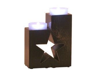 Candle Holder - Star Cutout