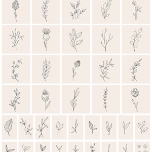 Ikigai Clipart Collection - Logo Creator - Line Art Logo Template - Japanese Clipart - Planner Art - Flower Floral Home Branding Clip Art image 5
