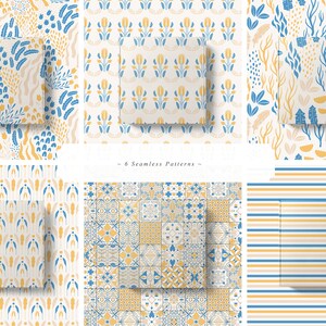 South Dream Digital Papers - Scrapbook Paper Set - Seamless Patterns ...