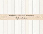Watercolor Digital Papers - Watercolour Paper Textures - Paper Digital Backdrop - White Paper Texture - Digital Scrapbook Paper Clipart