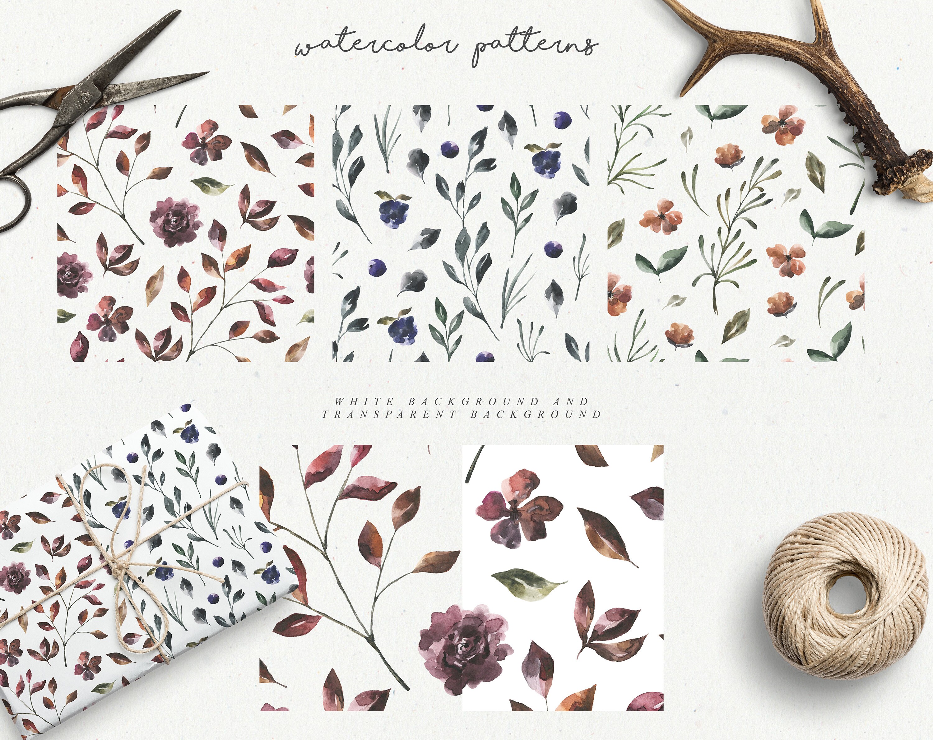 Digital Paper - Scrapbook Papers - Seamless Patterns - Digital ...