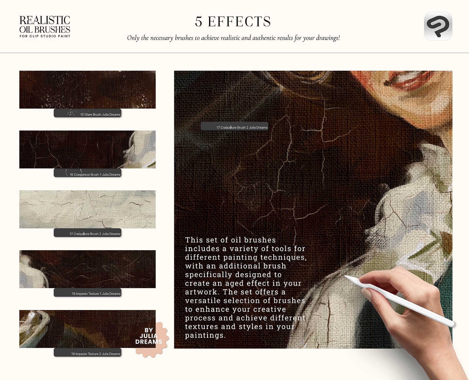 Realistic Oil Brushes for Clip Studio Paint - Painting Kit for ...