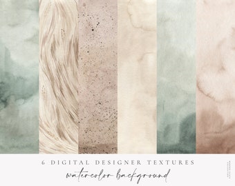 Textures Numériques - Papier aquarelle - Ombre Aquarelle - Clipart aquarelle - Texture - Contexte Numérique - Papiers imprimables - Oasis Moderne