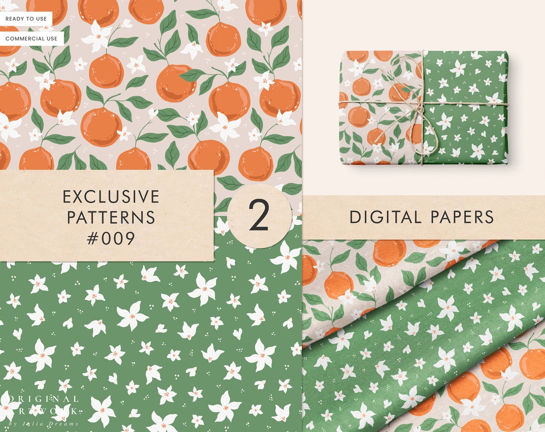 Digital Papers 009 - Seamless Pattern - Scrapbook Paper - Fabric ...