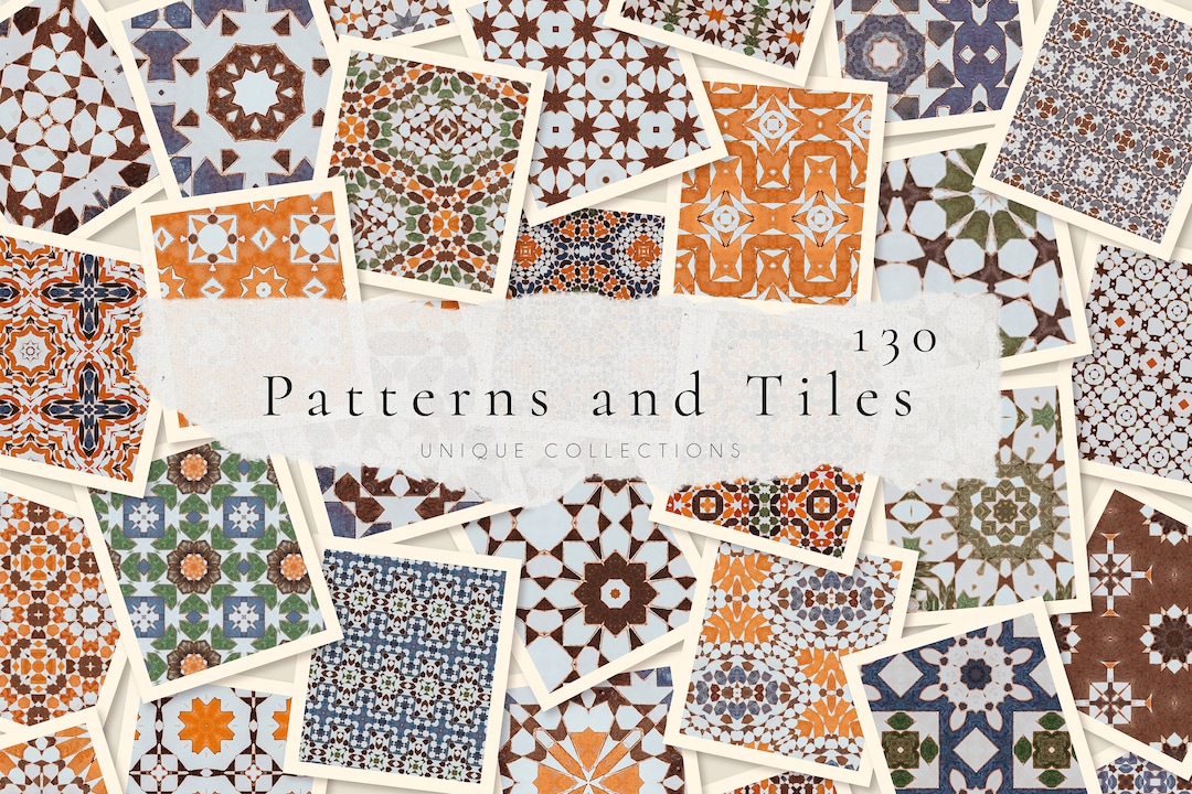 Moroccan Digital Paper - Scrapbook Papers - Seamless Patterns Tiles ...