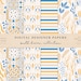 South Dream Digital Papers - Scrapbook Paper Set - Seamless Patterns ...