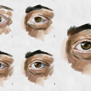 Realistic Oil Procreate Brushes - Painting Kit for Procreate - iPad Brushes - Oil Brushes - Oil Canvas Digital Download - Impasto image 5