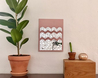 Wave Mosaic Mirror Etsy