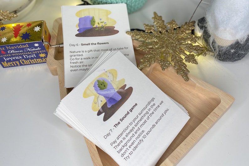 Printable Mindfulness Advent Calendar Etsy