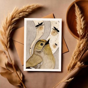 Vogel Postkarten - Handgezeichnete Illustrationen - Größe A6 - Natur Briefpapier