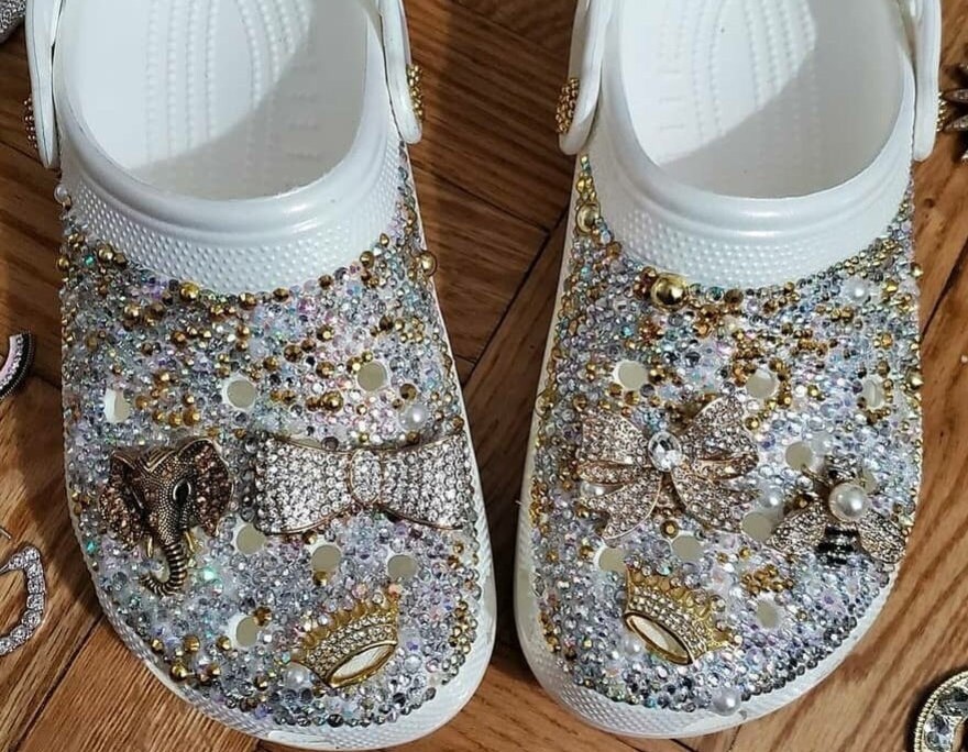 custom bling crocs