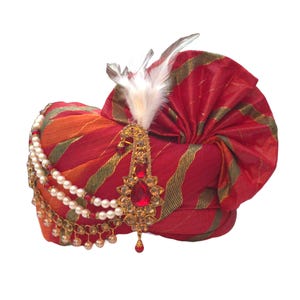 Indian Wedding Hindu Safa | Family Members Safa Turban/Pagri/ Designer Turban Headwarp for Dulha | Baraati Safa Safa for Groom (Multicolour)