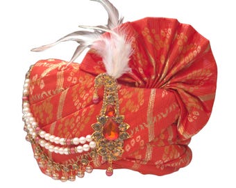 Turban Safa Pagri multicolore pour marié indien, tenues de mariage, tenues ethniques pour hommes, turban pour théâtre, Dulha Pagri - Choisissez votre modèle de couleur