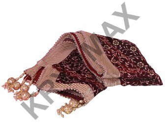 Royal Jodhpuri Style /Men's Velvet Sherwani Maharaja Shawl Dupatta with hanging Tassels for Groom /Wedding Wear Gift For Groom/ Favor Gift