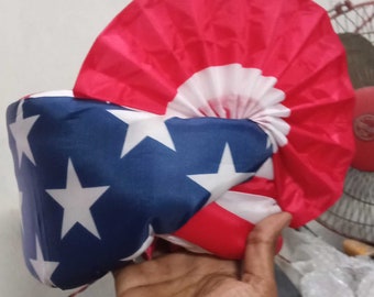 Turban pagdi américain patriotique unisexe, turban drapeau américain/Pagri (look indien traditionnel dans le turban américain)