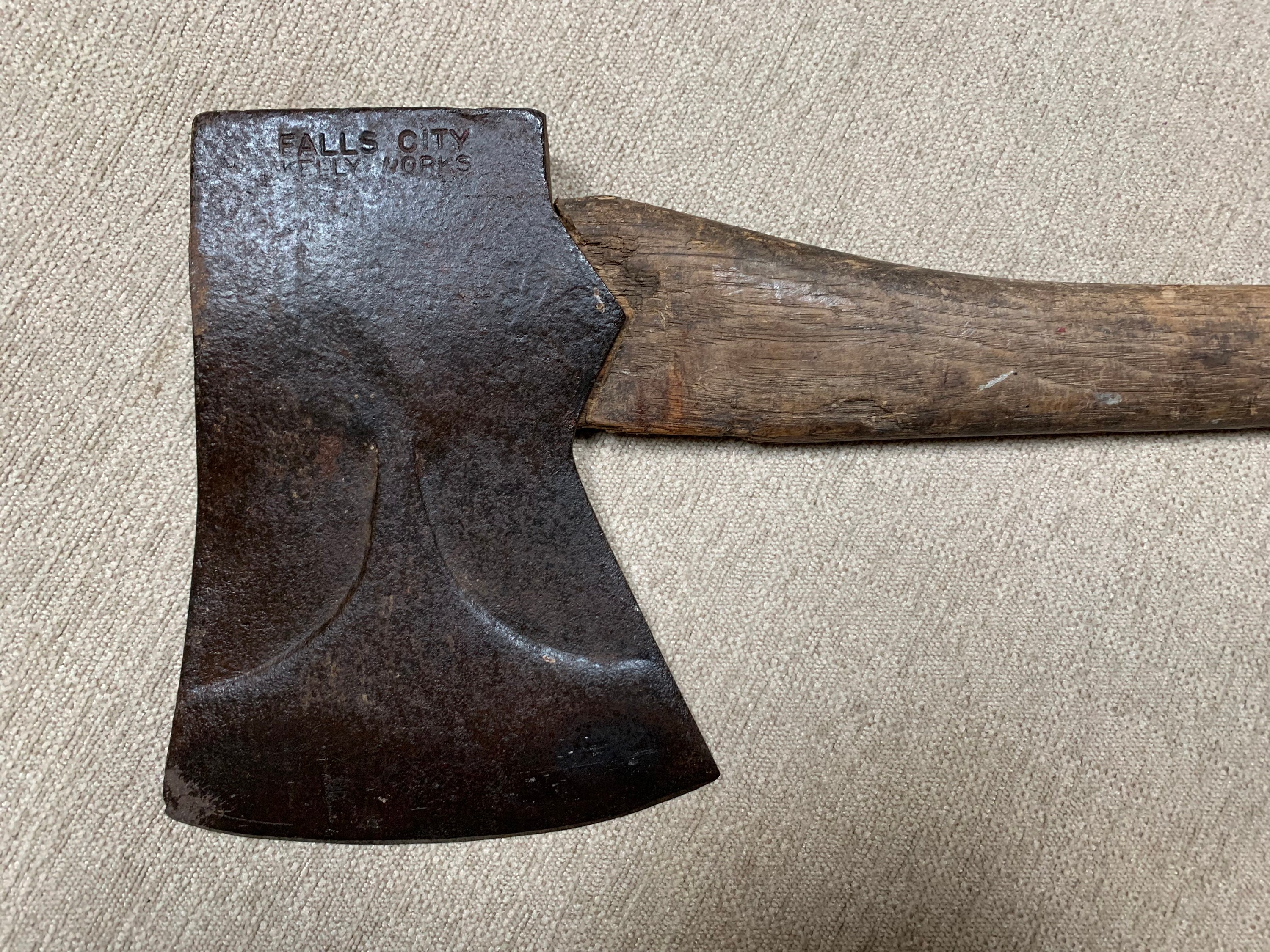 Antique battle ax, Old big ax, Primitive ax, Carpenters tool, Vintage