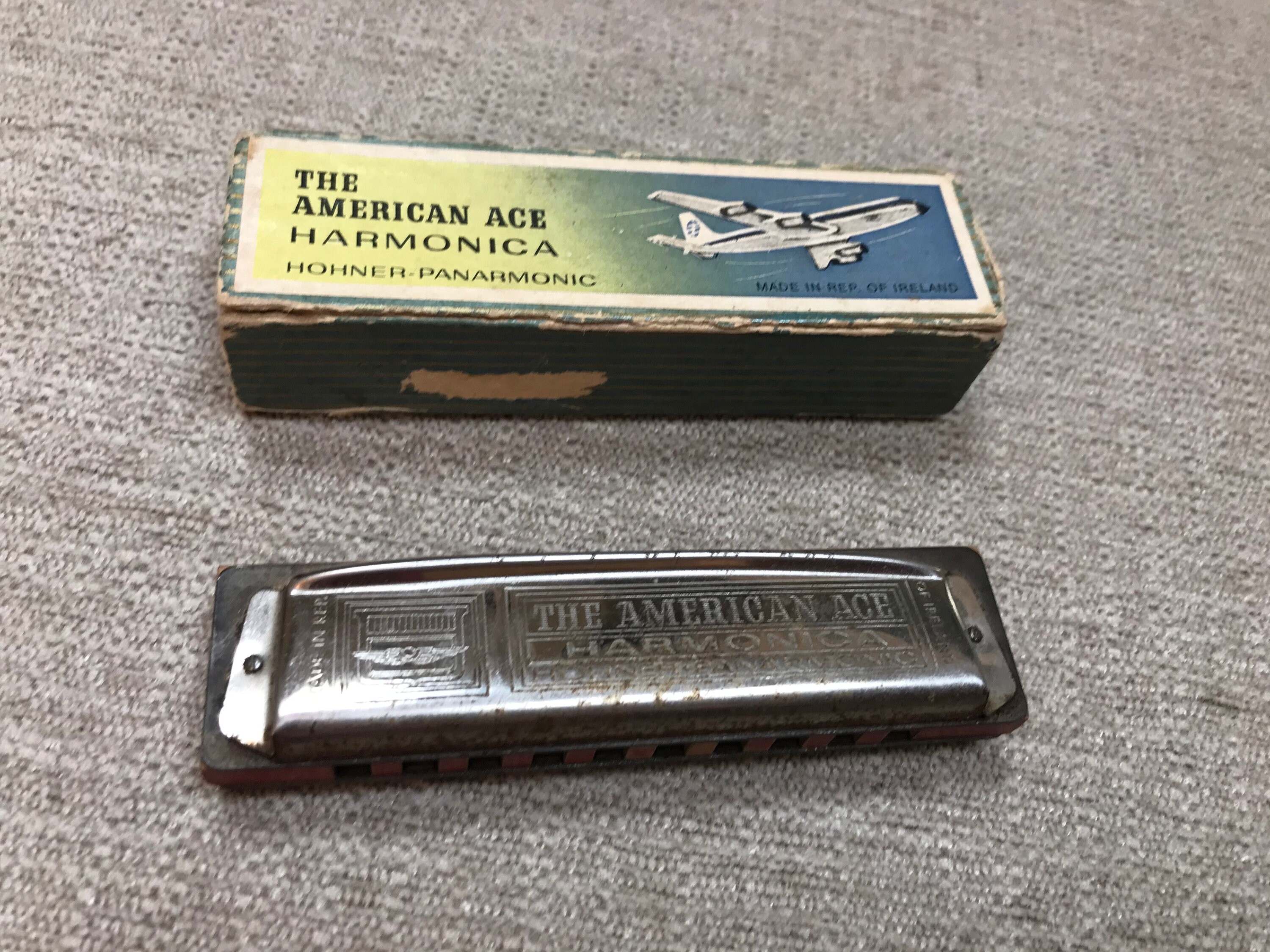 American Ace Hohner Harmonica made in Rep. of Ireland Etsy