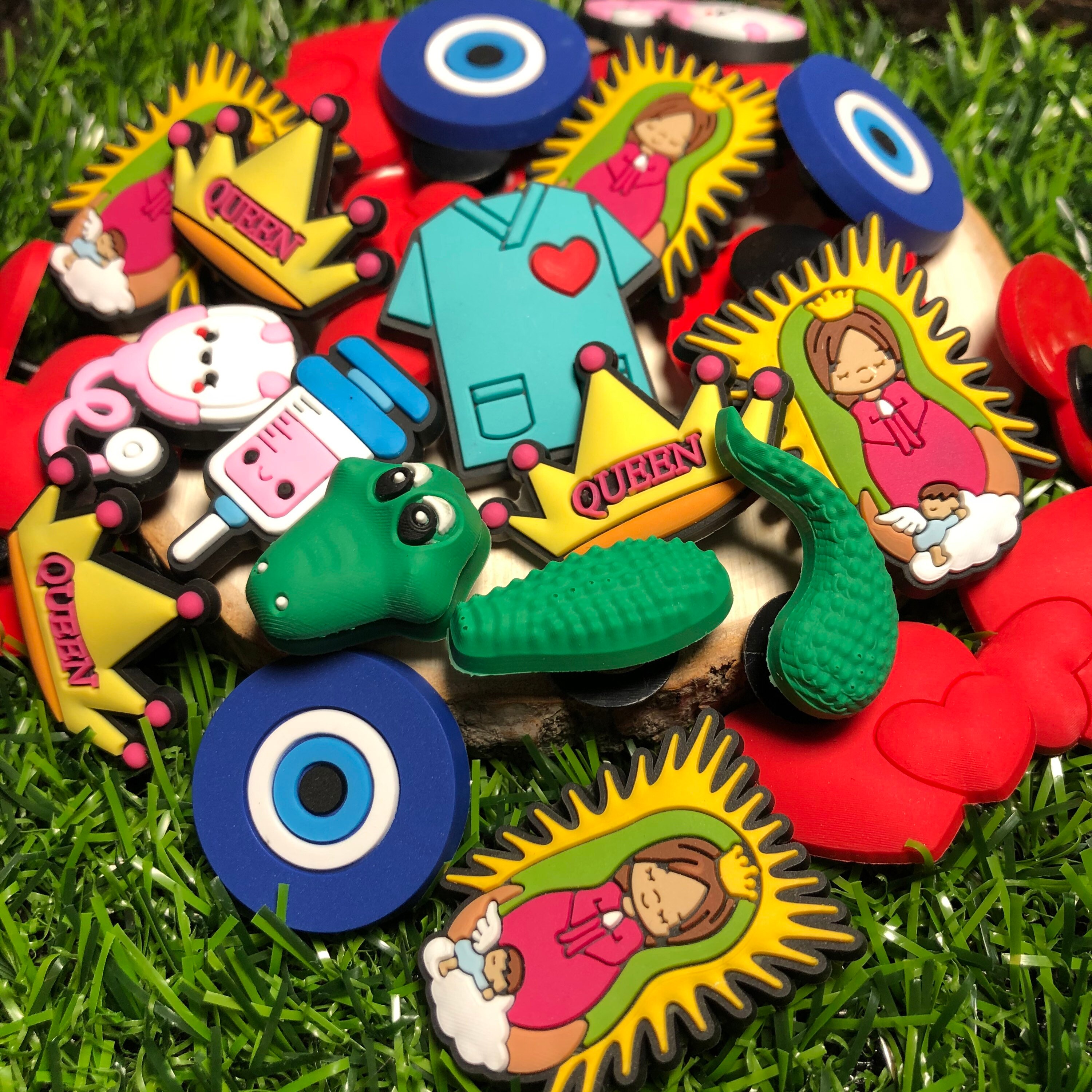 Croc charms pins 3 piece medical needles shot scrubs heats Etsy