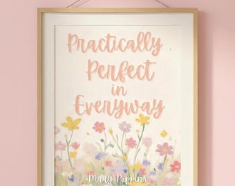 Digital Mary Poppins Print Wall Decor