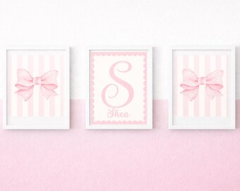 Custom Girls Nursery Bow Decor