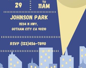 Mobile Batman Electronic Invitation