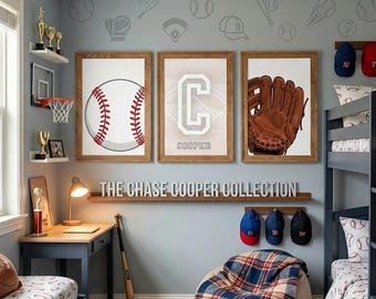 Personalized Baseball Themed Wall Decor