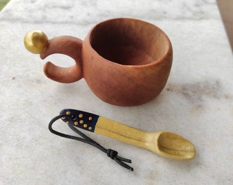 Handcarved, Handmade, Wooden Cup, Kuksa