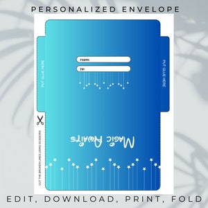 Magic Awaits, sobre plegable sencillo para cartas y billetes sorpresa