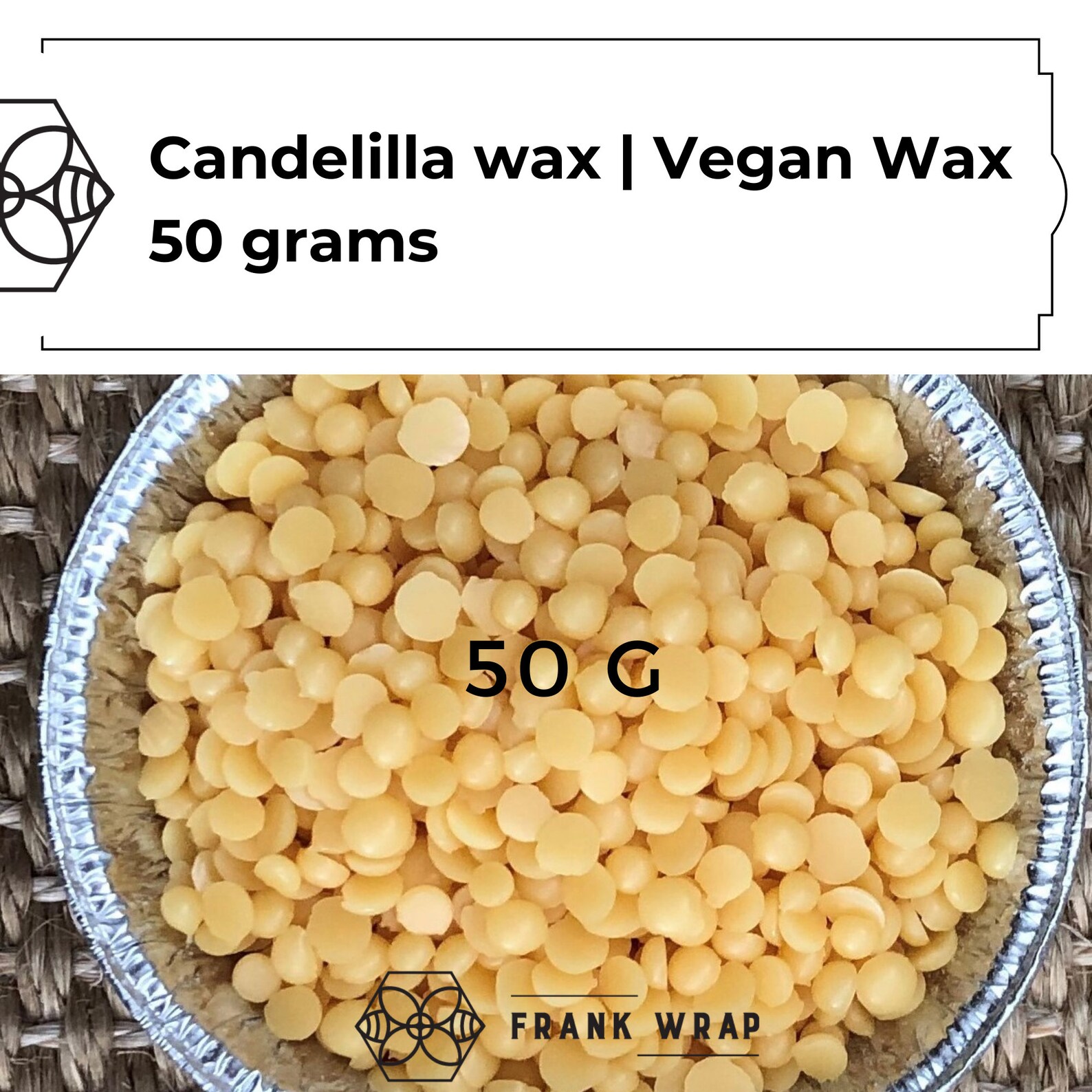 Vegan Beeswax Alternative Candelilla Wax 50 g for your DIY Etsy