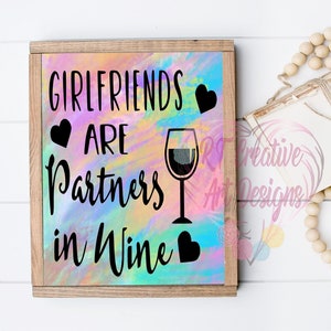 Freundinnen sind Partner in wine jpg png svg