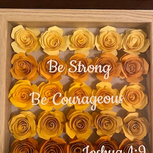 Customizable Shadow Box with Flowers