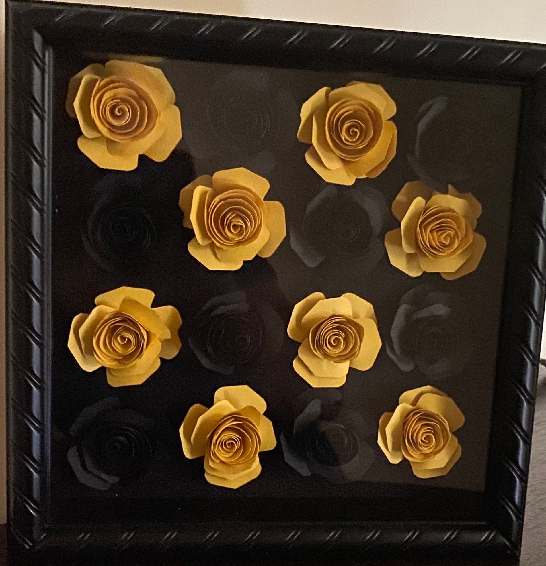 Customizable Shadowboxes Customizable Shadow Box With Flowers - Etsy