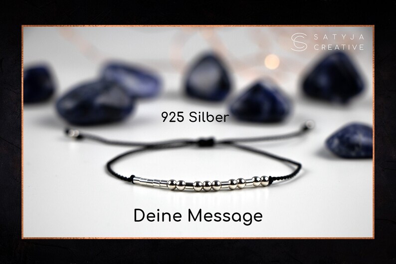 Morsecode Armband Zierliches Armband in 925 Silber, vergoldet oder rosé vergoldet Geschenk Jahrestag Hochzeitstag Bild 1