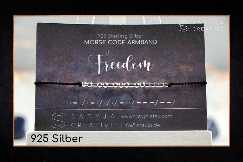 Morsecode Armband Zierliches Armband in 925 Silber, vergoldet oder rosé vergoldet Geschenk Jahrestag Hochzeitstag Bild 2