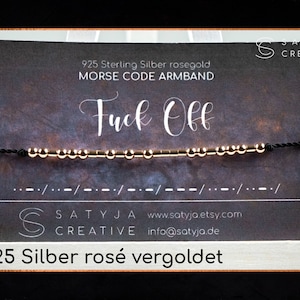 Morsecode Armband Zierliches Armband in 925 Silber, vergoldet oder rosé vergoldet Geschenk Jahrestag Hochzeitstag Bild 6