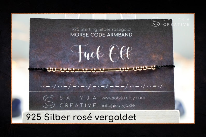 Morsecode Armband Zierliches Armband in 925 Silber, vergoldet oder rosé vergoldet Geschenk Jahrestag Hochzeitstag Bild 6