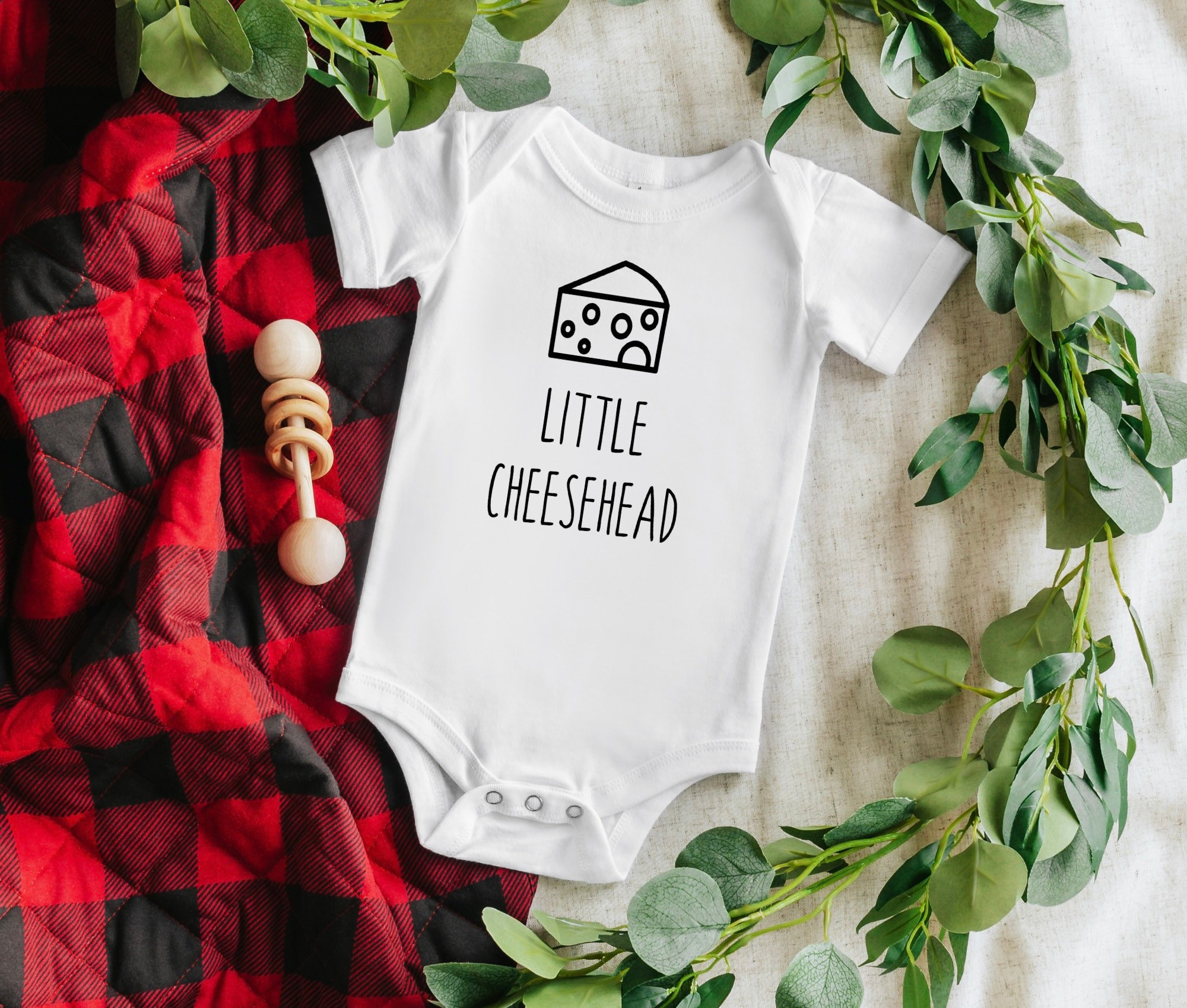 Little Cheesehead Baby Onesie Wisconsin Baby Outfit Packers Etsy